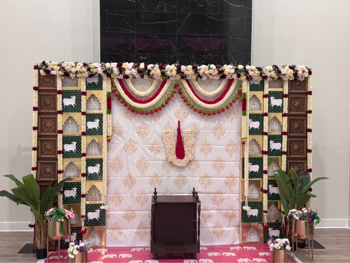 Backdrop stand 12x12 double cross decorated